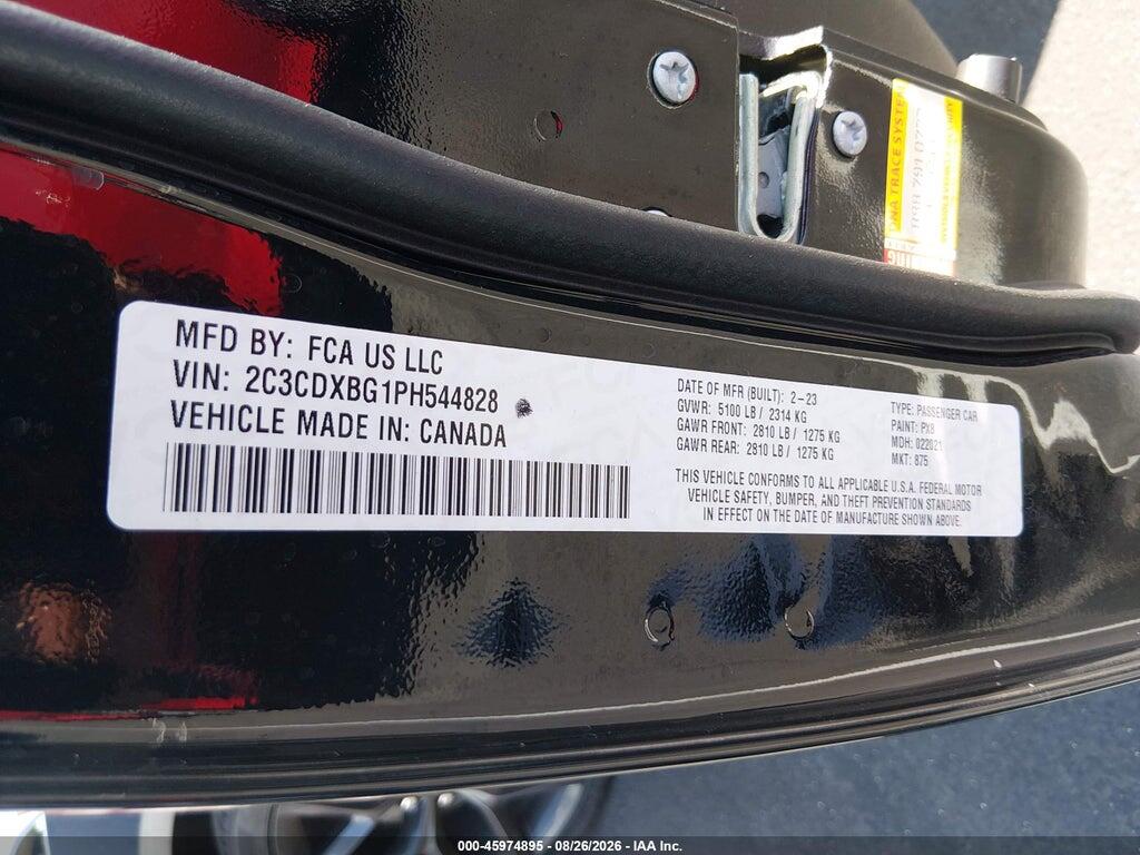 2C3CDXBG1PH544828 2023 DODGE CHARGER photo no. 9