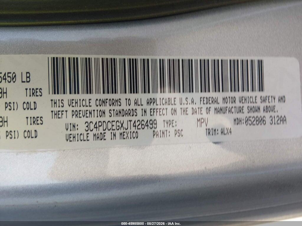 3C4PDCEGXJT426499 2018 DODGE JOURNEY photo no. 9