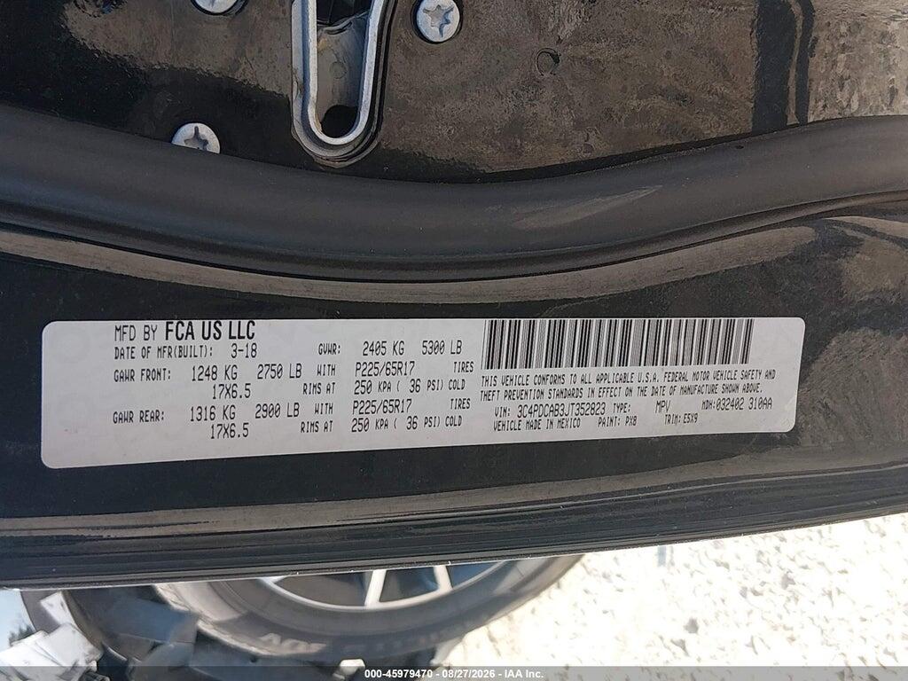 3C4PDCAB3JT352823 2018 DODGE JOURNEY photo no. 9