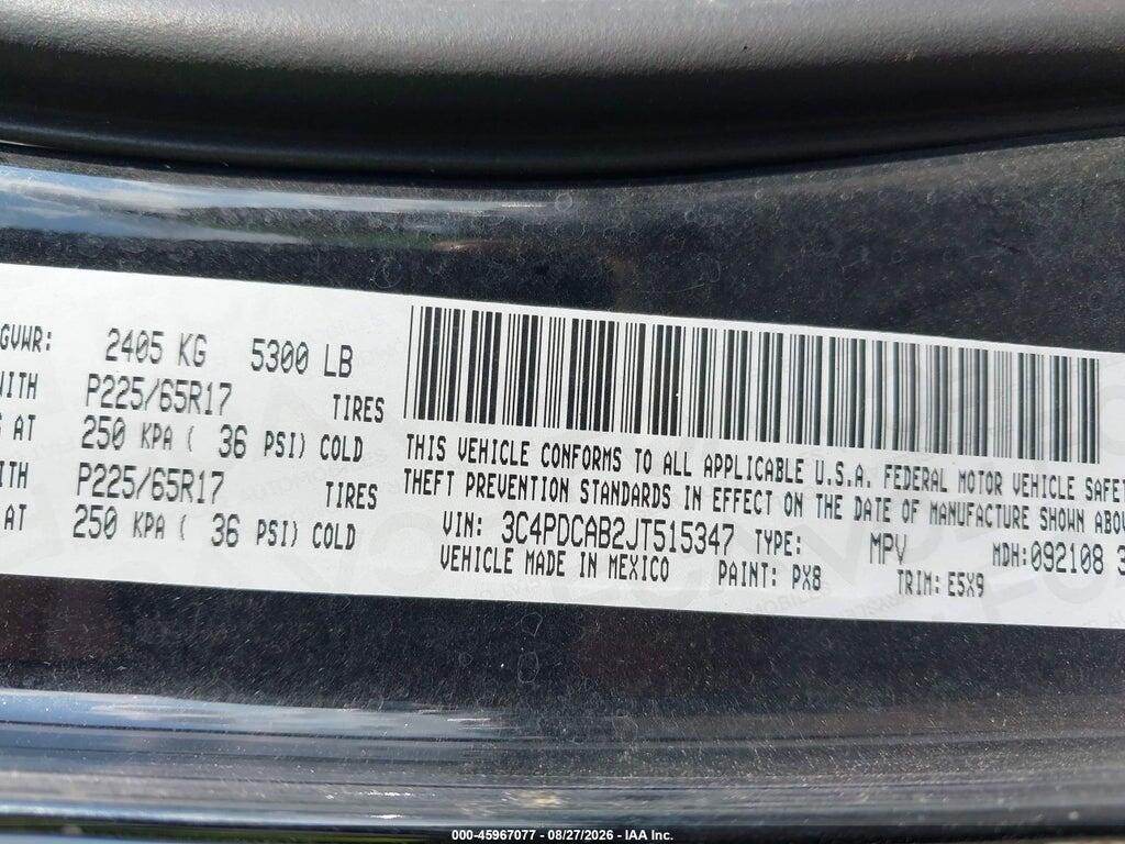 3C4PDCAB2JT515347 2018 DODGE JOURNEY photo no. 9