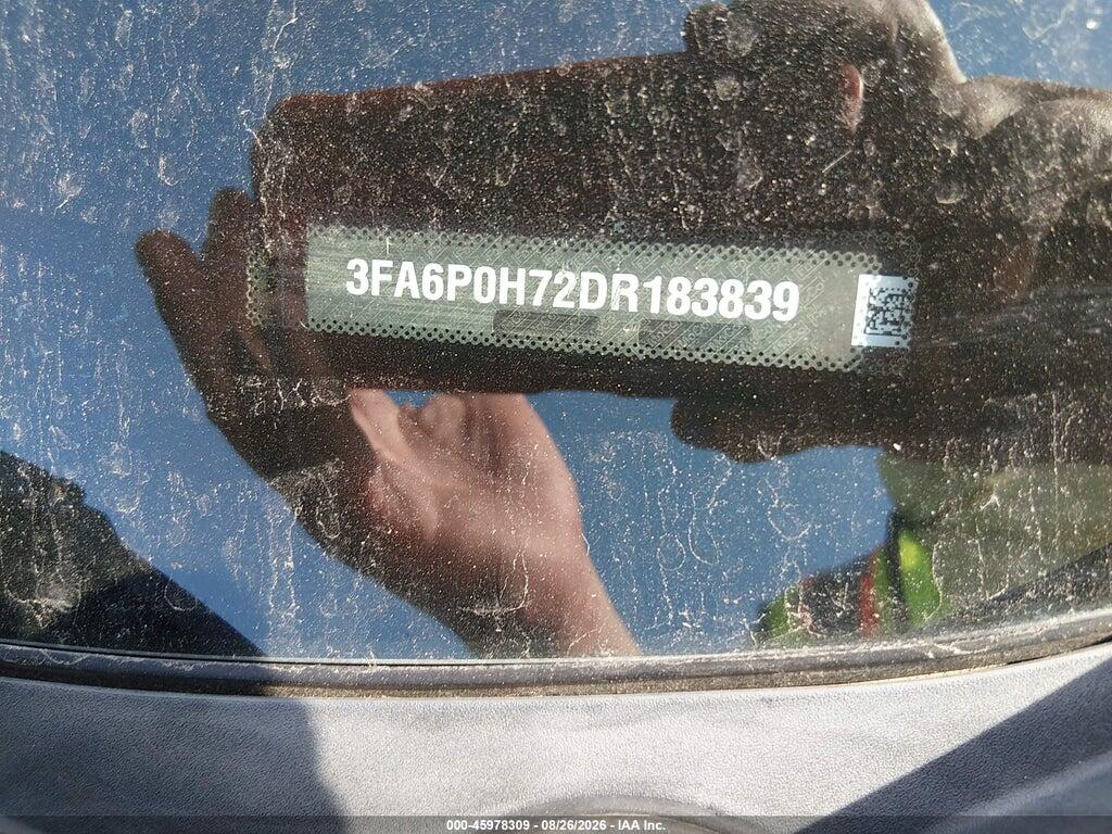 3FA6P0H72DR183839 2013 FORD FUSION photo no. 9