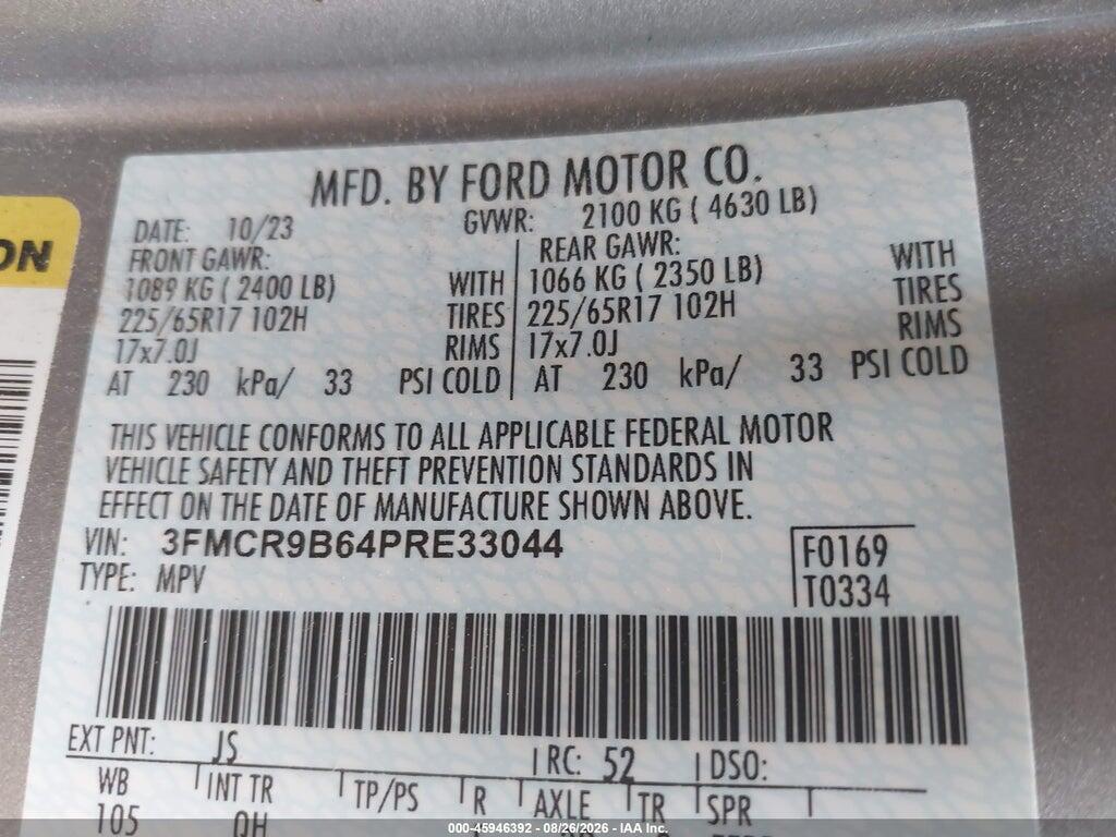 3FMCR9B64PRE33044 2023 FORD BRONCO SPORT photo no. 9