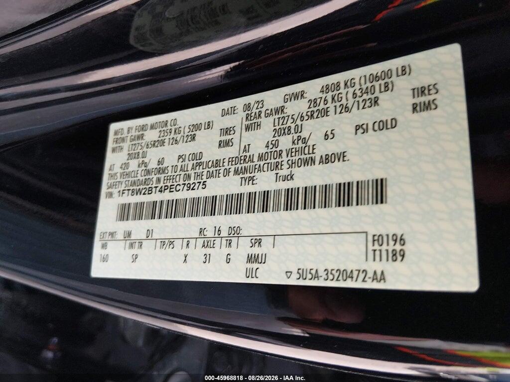 1FT8W2BT4PEC79275 2023 FORD F-250 photo no. 9