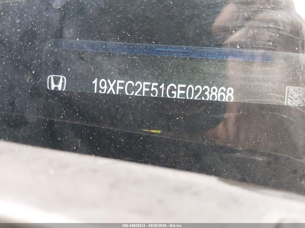19XFC2F51GE023868 2016 HONDA CIVIC photo no. 9