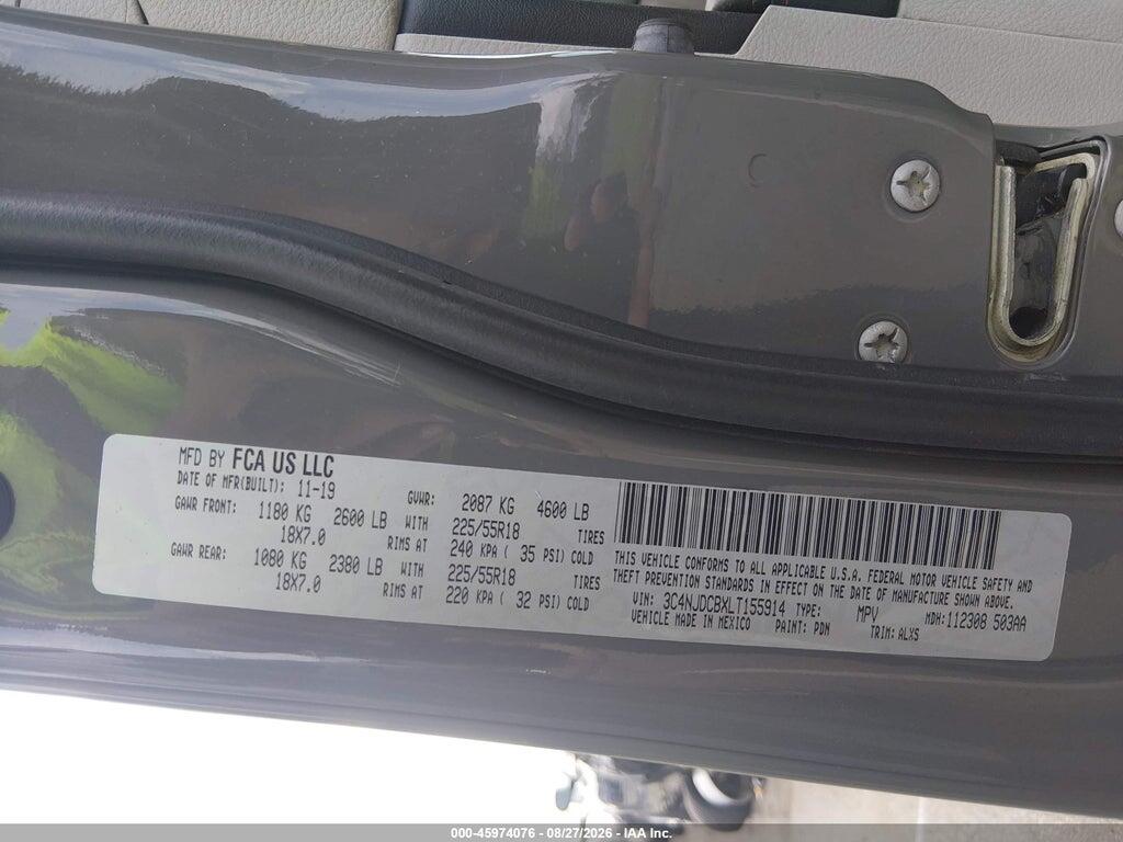 3C4NJDCBXLT155914 2020 JEEP COMPASS photo no. 9