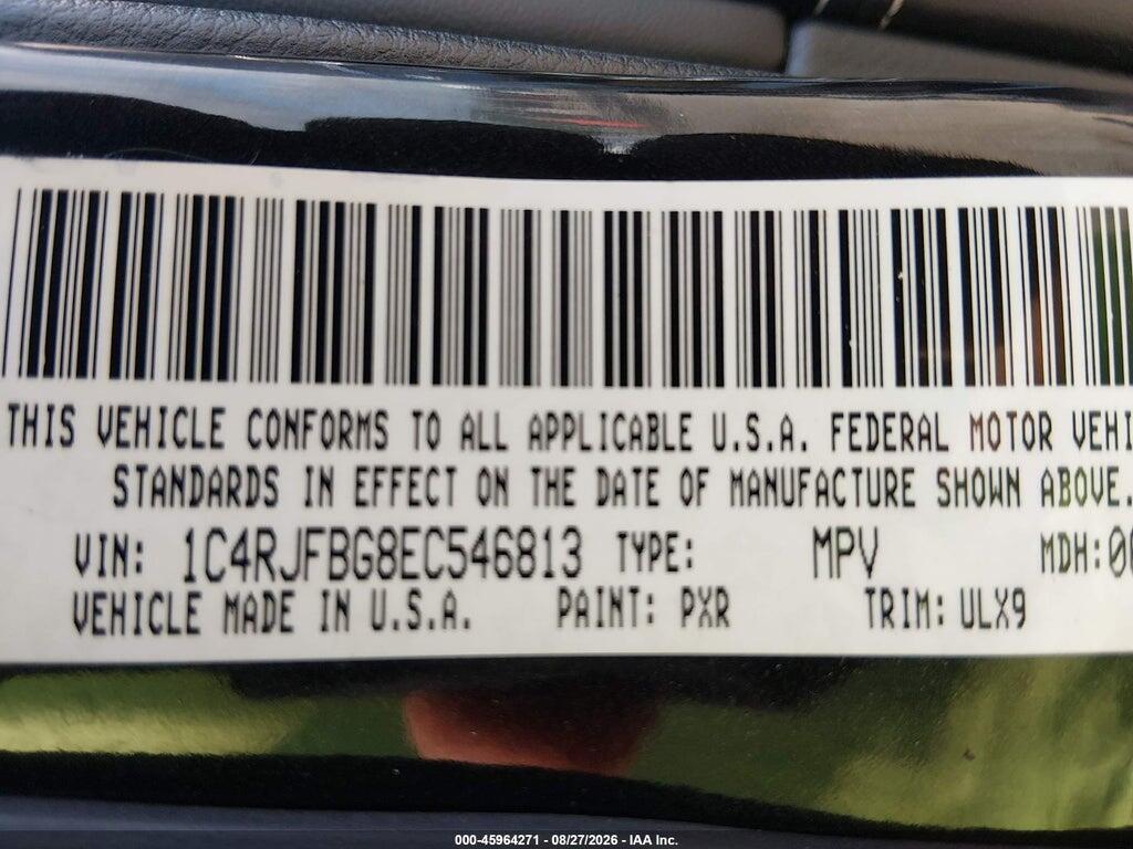 1C4RJFBG8EC546813 2014 JEEP GRAND CHEROKEE photo no. 9