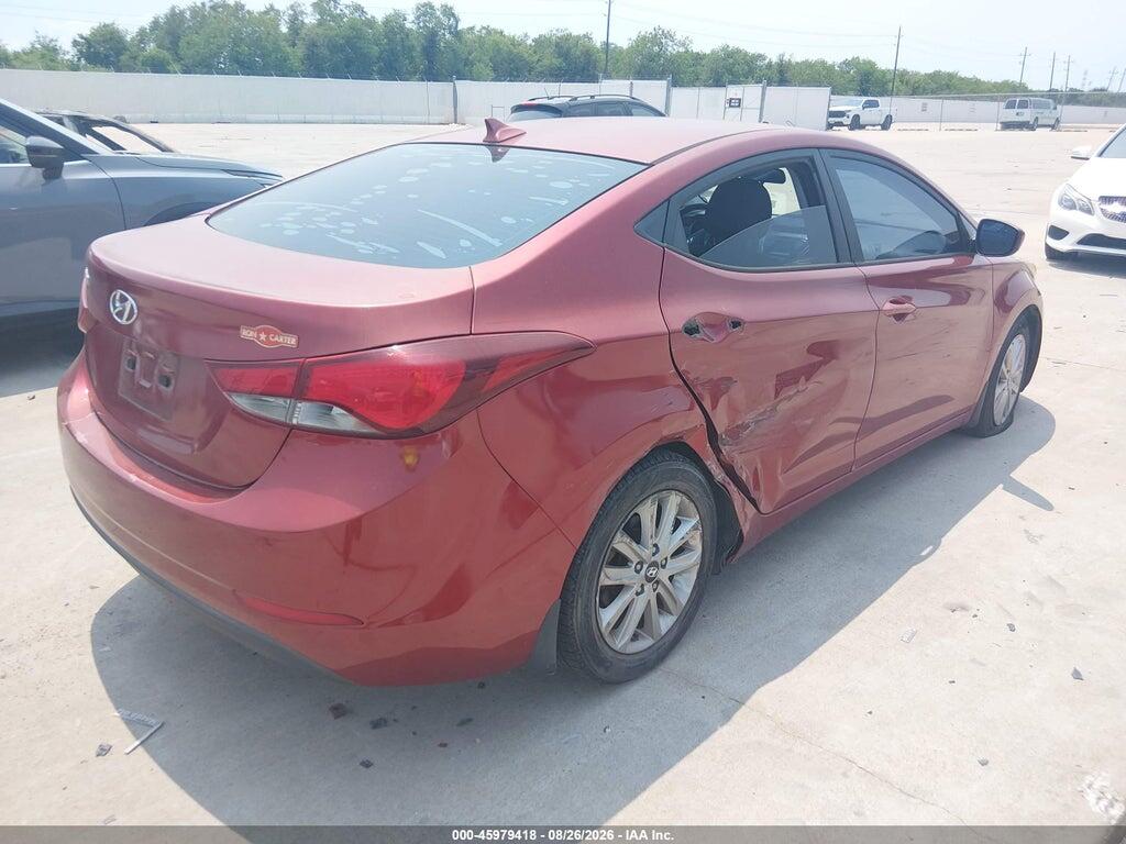 5NPDH4AE0FH600539 2015 HYUNDAI ELANTRA photo no. 4