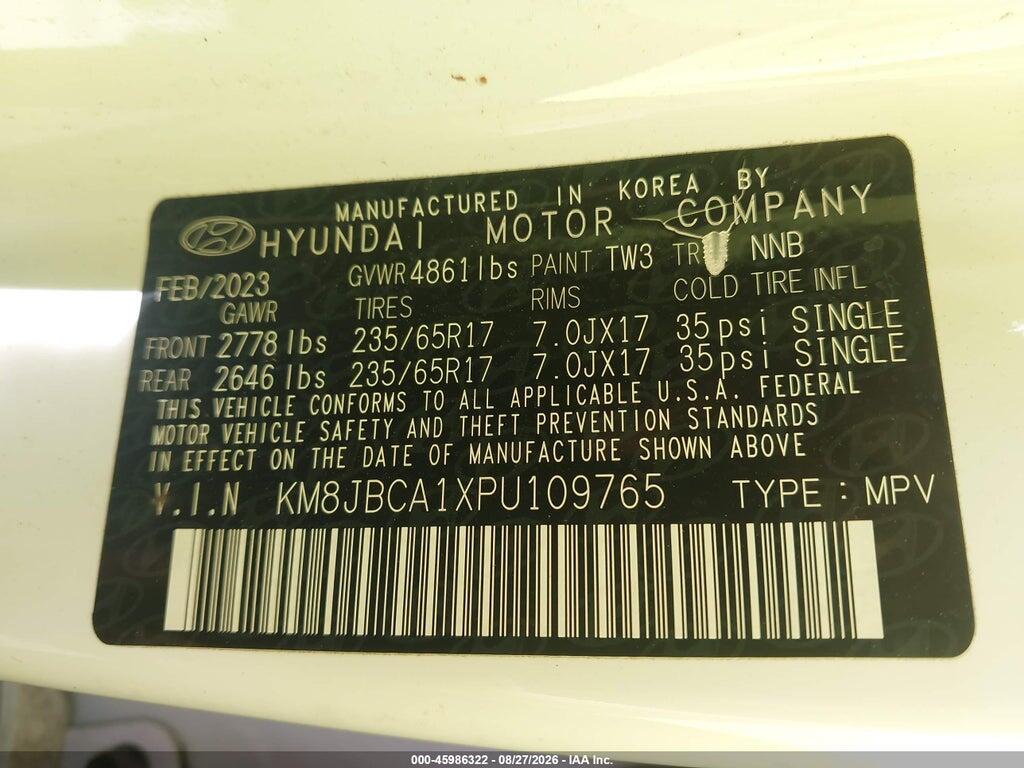 KM8JBCA1XPU109765 2023 HYUNDAI TUCSON HYBRID photo no. 9