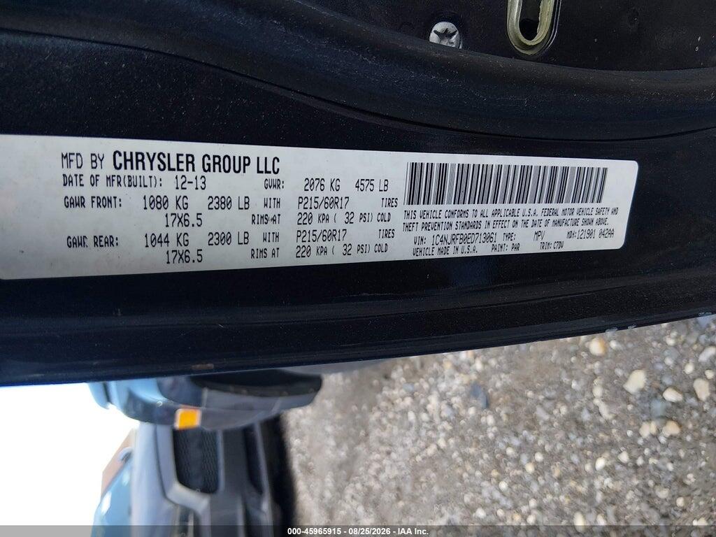 1C4NJRFB0ED713061 2014 JEEP PATRIOT photo no. 9