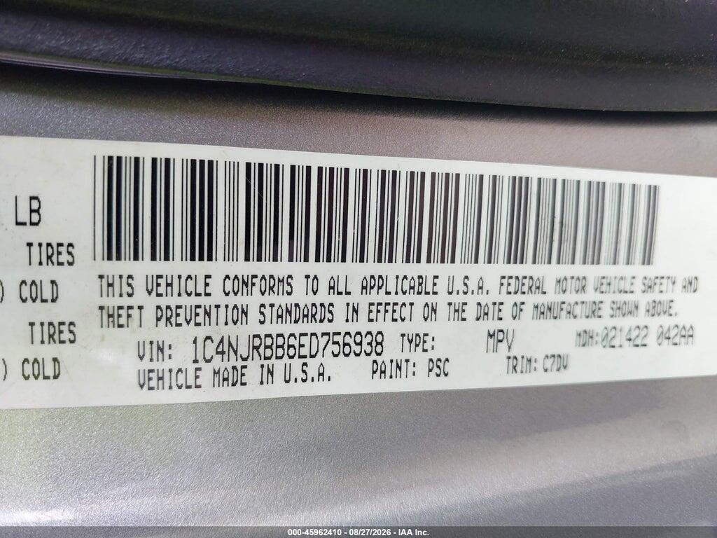 1C4NJRBB6ED756938 2014 JEEP PATRIOT photo no. 9