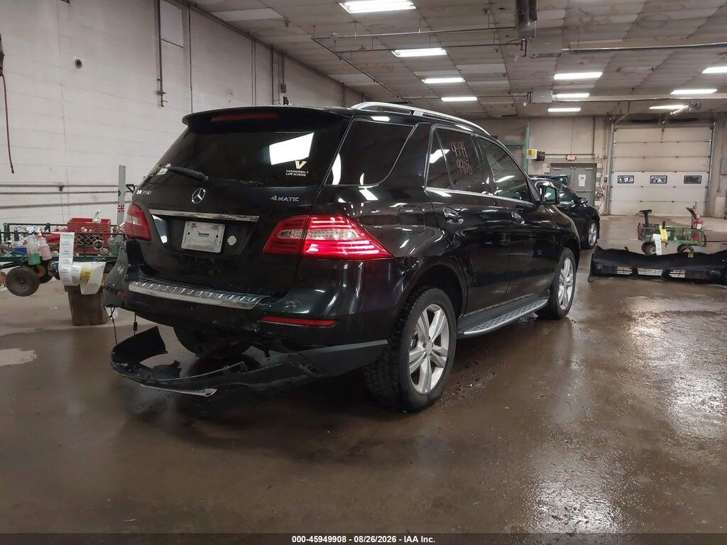 4JGDA5HB5DA107915 2013 MERCEDES-BENZ ML 350 photo no. 4