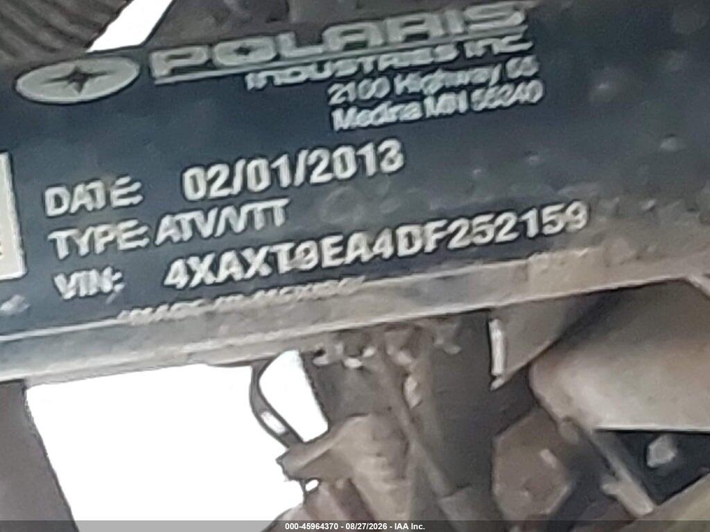 4XAXT9EA4DF252159 2013 POLARIS RZR photo no. 10