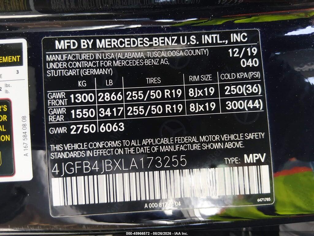 4JGFB4JBXLA173255 2020 MERCEDES-BENZ GLE 350 photo no. 9