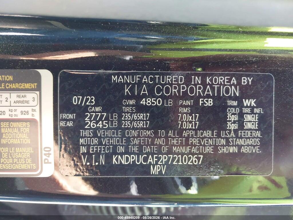 KNDPUCAF2P7210267 2023 KIA SPORTAGE photo no. 9