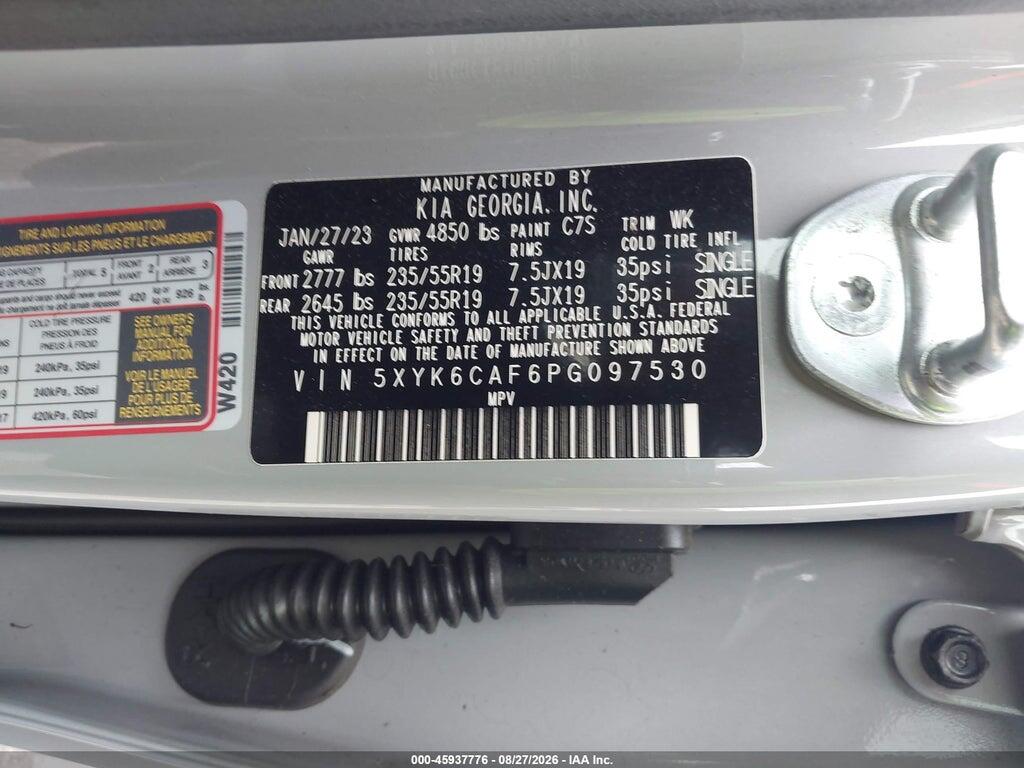 5XYK6CAF6PG097530 2023 KIA SPORTAGE photo no. 9