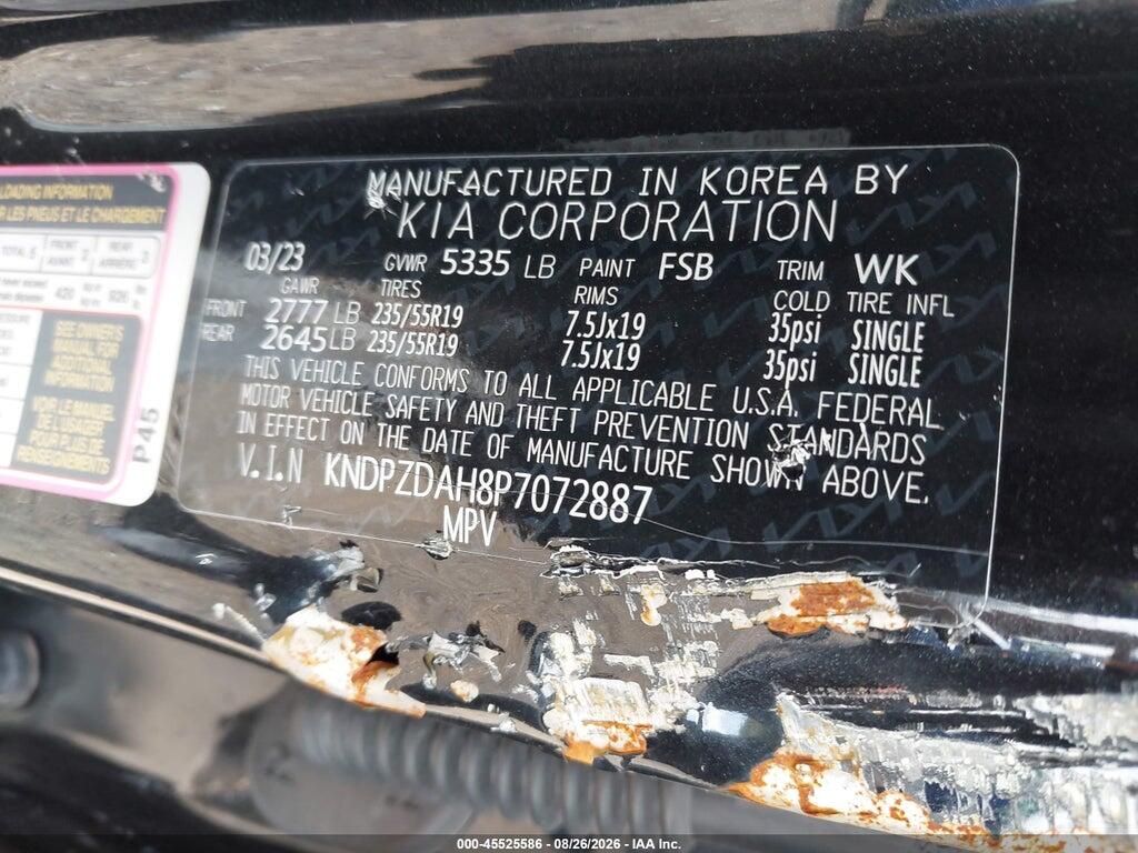 KNDPZDAH8P7072887 2023 KIA SPORTAGE PLUG-IN HYBRID photo no. 9