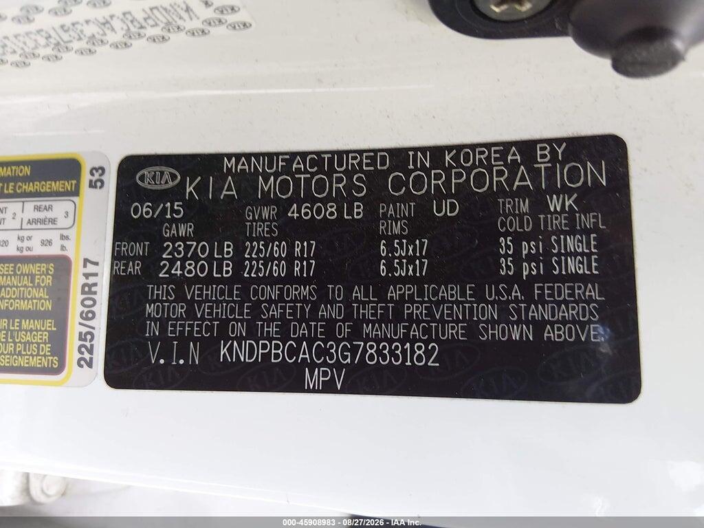 KNDPBCAC3G7833182 2016 KIA SPORTAGE photo no. 9