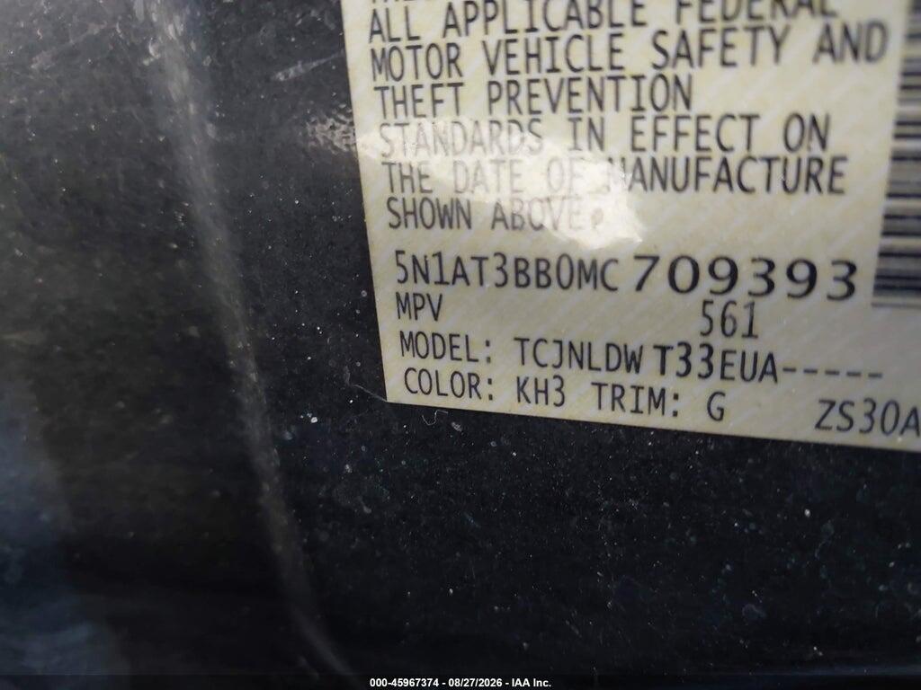 5N1AT3BB0MC709393 2021 NISSAN ROGUE photo no. 9