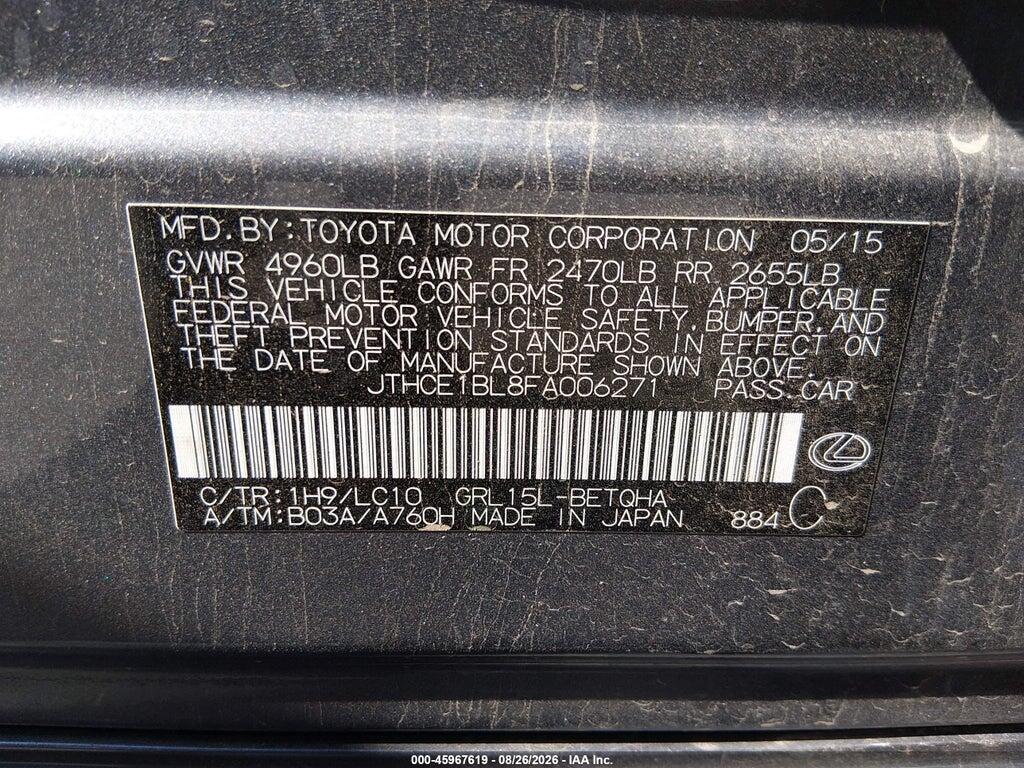 JTHCE1BL8FA006271 2015 LEXUS GS 350 photo no. 9