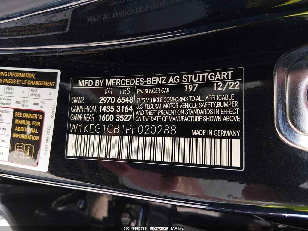 W1KEG1CB1PF020288 2023 MERCEDES-BENZ EQE 350 photo no. 9