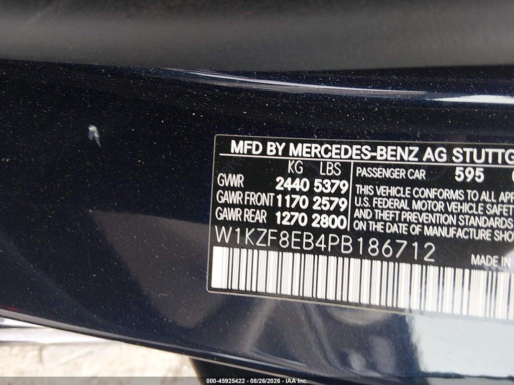 W1KZF8EB4PB186712 2023 MERCEDES-BENZ E 350 photo no. 9