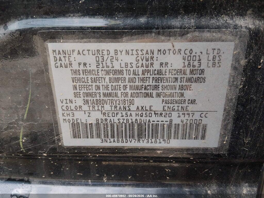 3N1AB8DV7RY318190 2024 NISSAN SENTRA photo no. 9