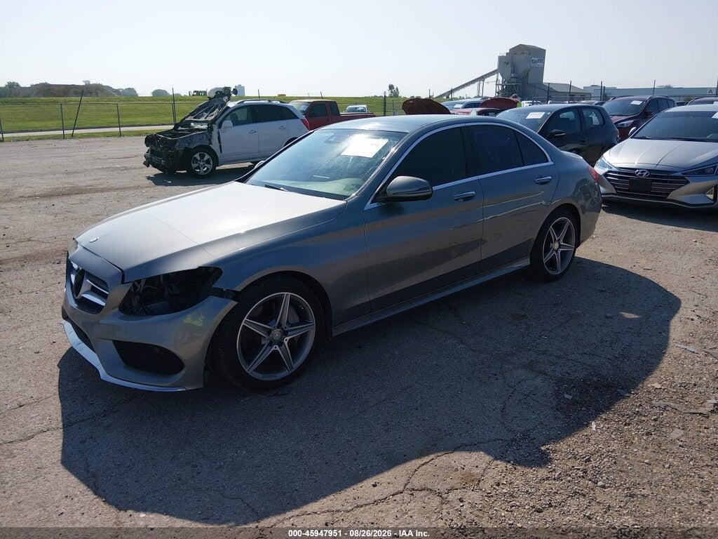 55SWF4KB5GU126878 2016 MERCEDES-BENZ C 300 photo no. 2