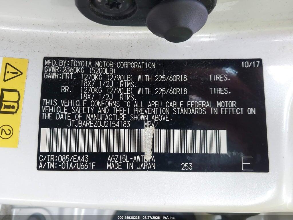 JTJBARBZ0J2154183 2018 LEXUS NX 300 photo no. 9