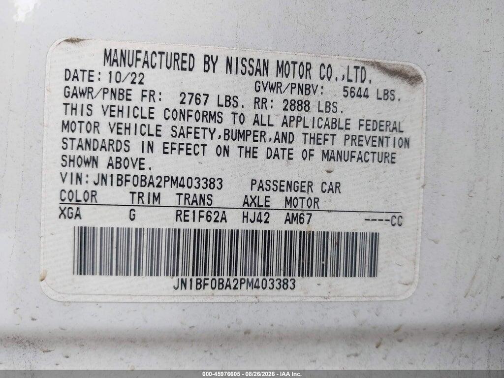 JN1BF0BA2PM403383 2023 NISSAN ARIYA photo no. 9