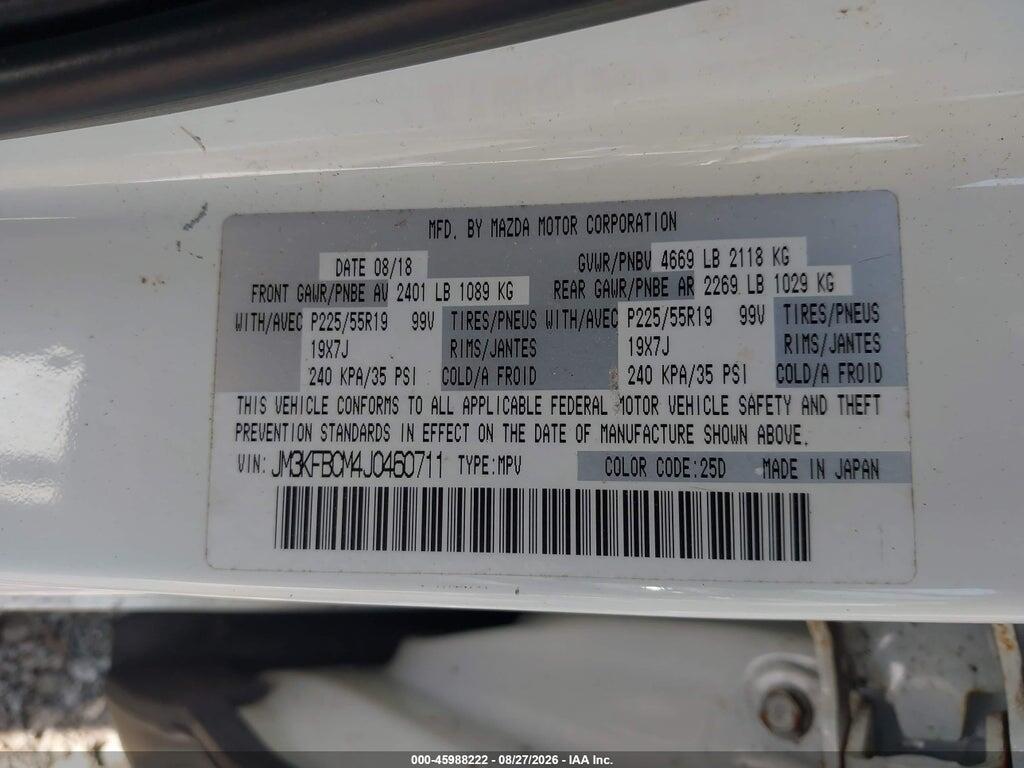 JM3KFBCM4J0460711 2018 MAZDA CX-5 photo no. 9