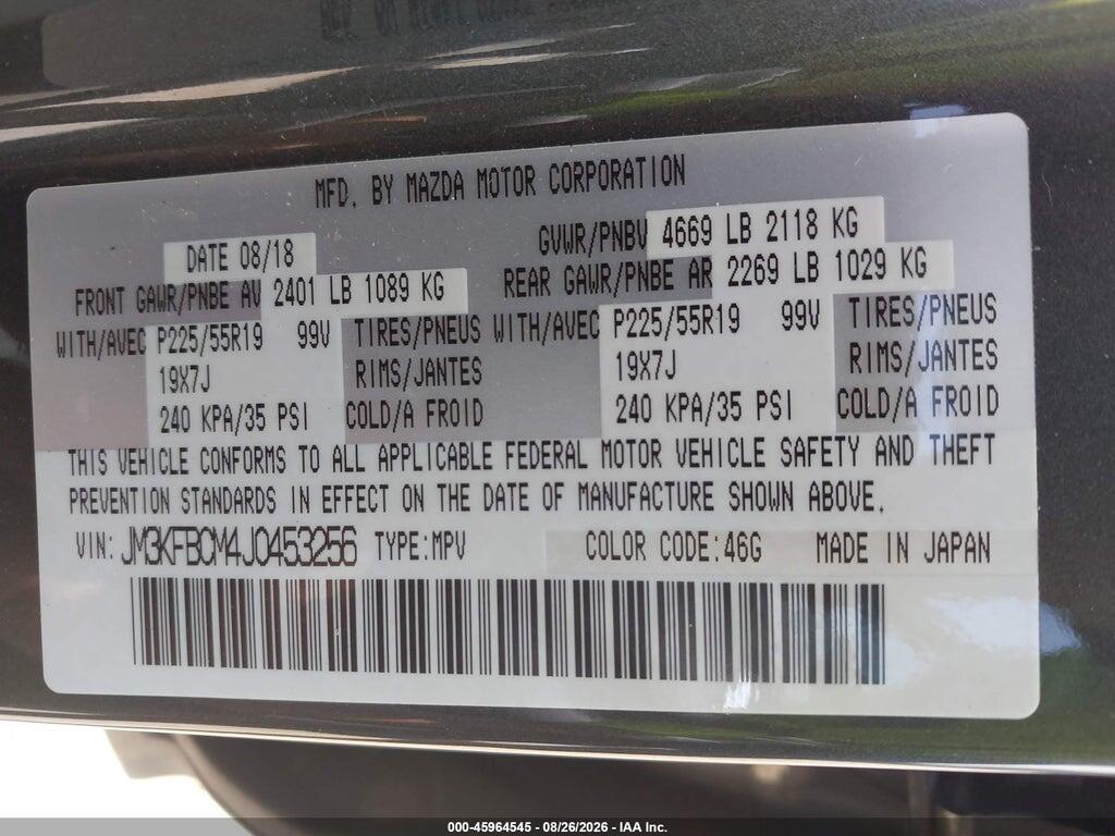 JM3KFBCM4J0453256 2018 MAZDA CX-5 photo no. 9