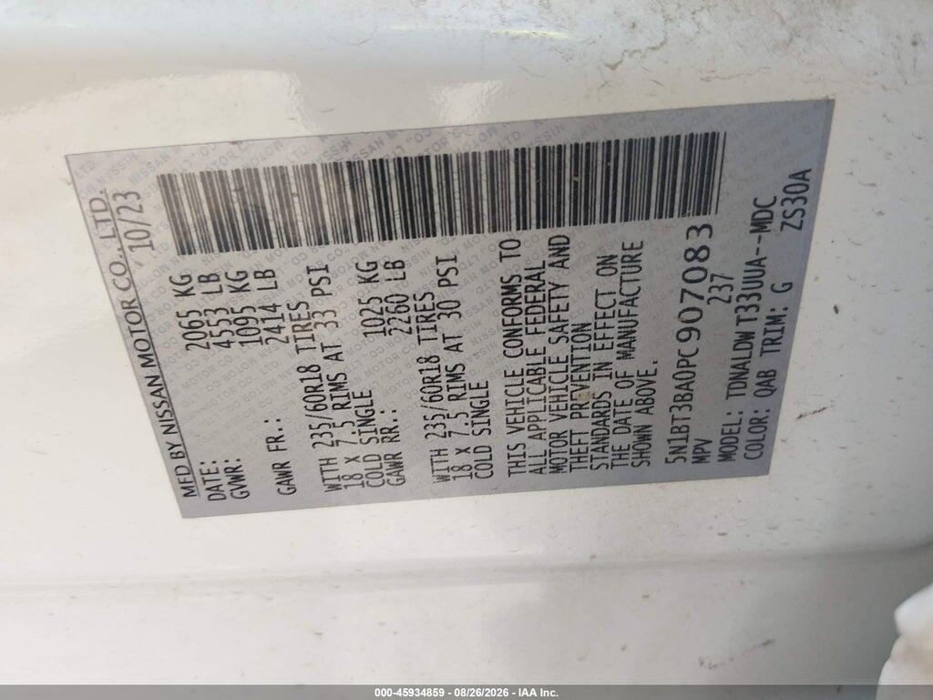 5N1BT3BA0PC907083 2023 NISSAN ROGUE photo no. 9