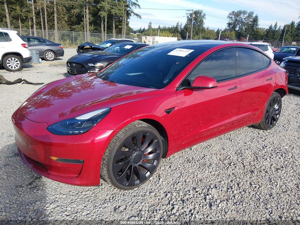 5YJ3E1EC3MF071241 2021 TESLA MODEL 3 photo no. 2
