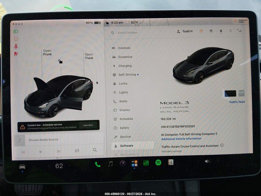 5YJ3E1EB7MF032501 2021 TESLA MODEL 3 photo no. 7