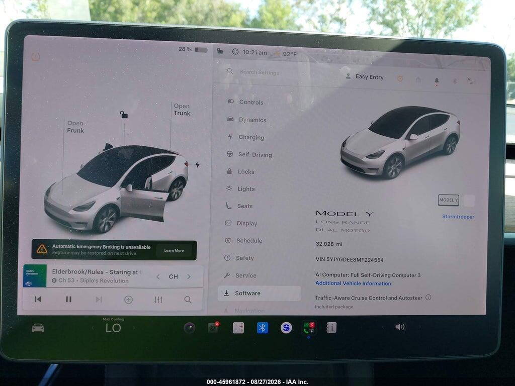 5YJYGDEE8MF224554 2021 TESLA MODEL Y photo no. 7