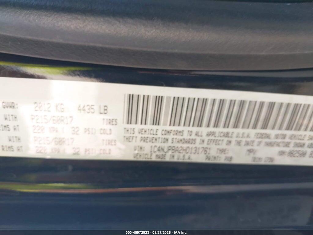 1C4NJPBA2HD131761 2017 JEEP PATRIOT photo no. 9