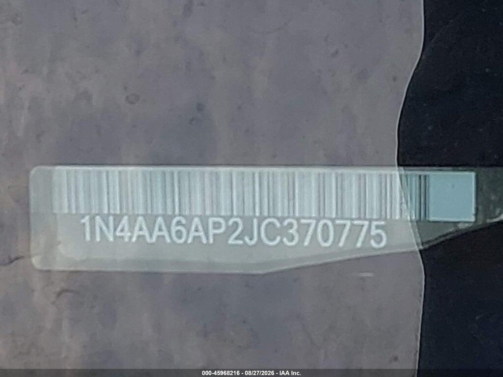 1N4AA6AP2JC370775 2018 NISSAN MAXIMA photo no. 9