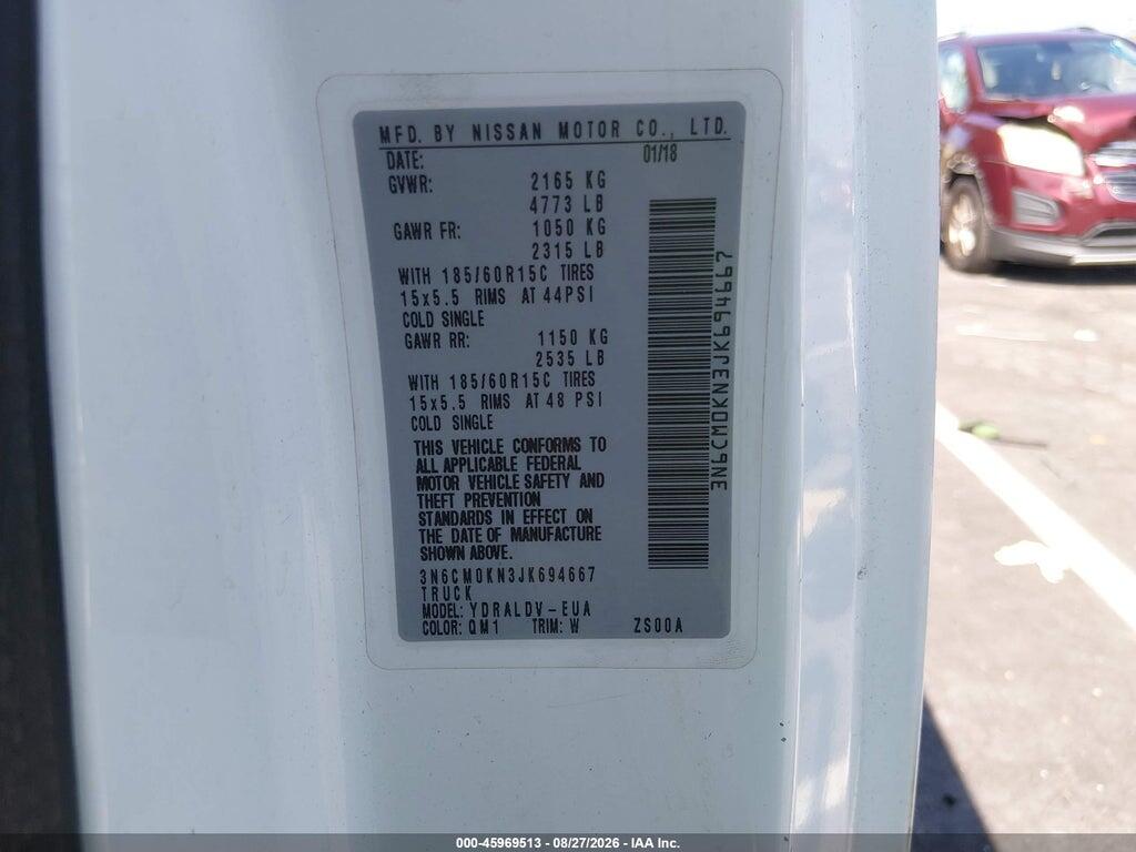 3N6CM0KN3JK694667 2018 NISSAN NV200 photo no. 9