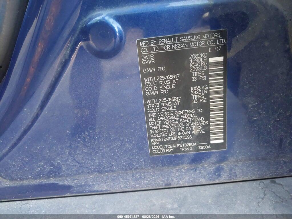 KNMAT2MT3JP522593 2018 NISSAN ROGUE photo no. 9