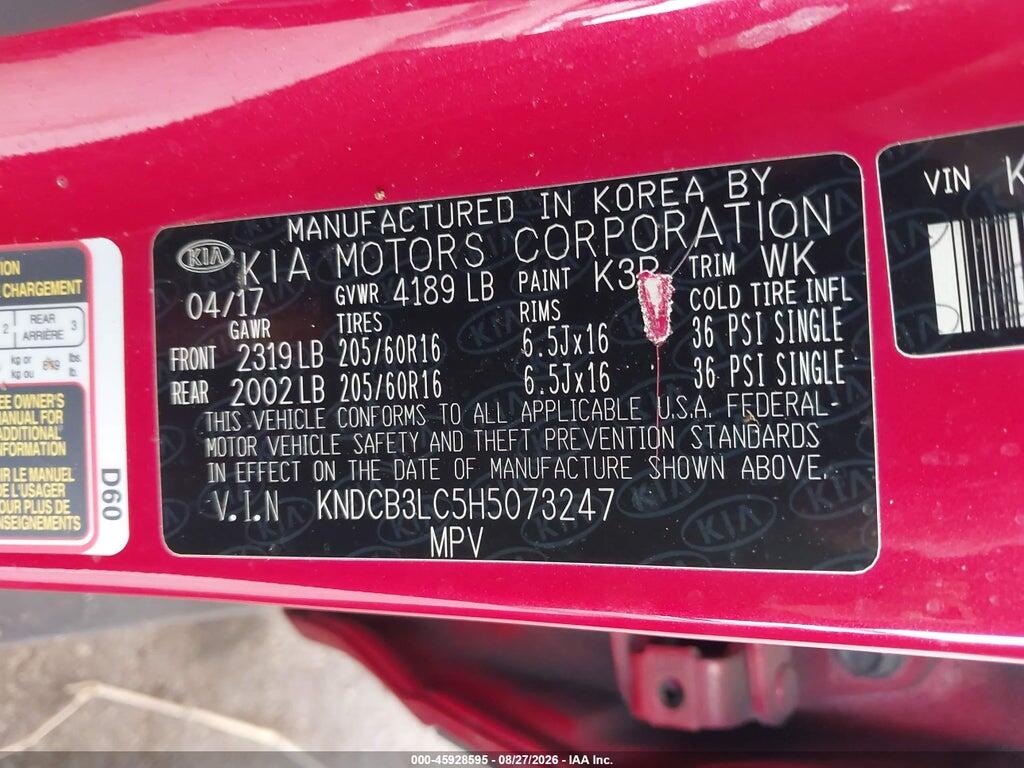KNDCB3LC5H5073247 2017 KIA NIRO photo no. 9
