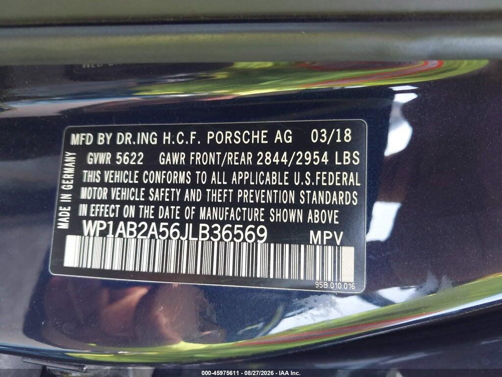 WP1AB2A56JLB36569 2018 PORSCHE MACAN photo no. 9