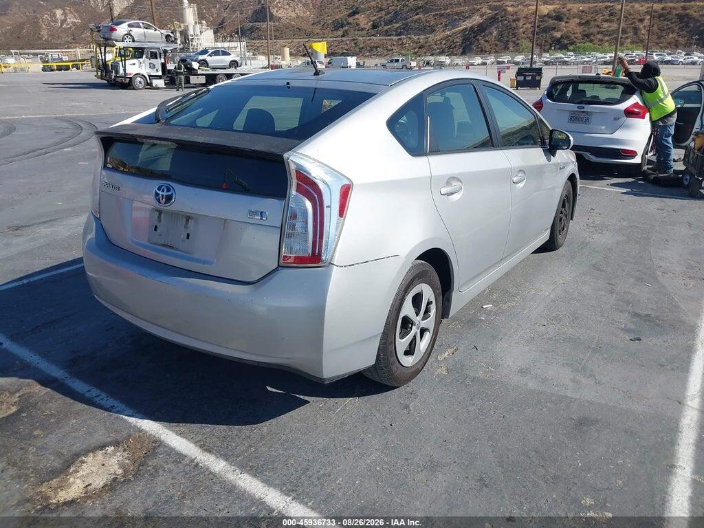 JTDKN3DU3E0363845 2014 TOYOTA PRIUS photo no. 4
