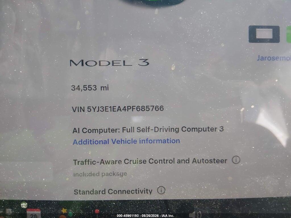 5YJ3E1EA4PF685766 2023 TESLA MODEL 3 photo no. 7