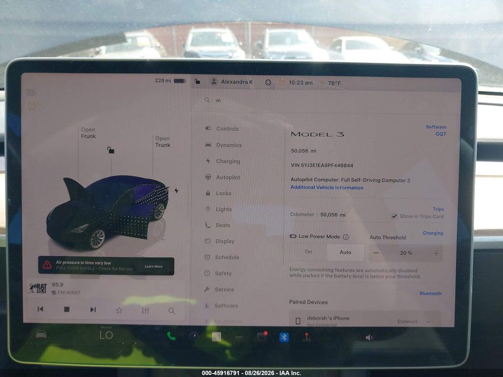 5YJ3E1EA9PF446844 2023 TESLA MODEL 3 photo no. 7