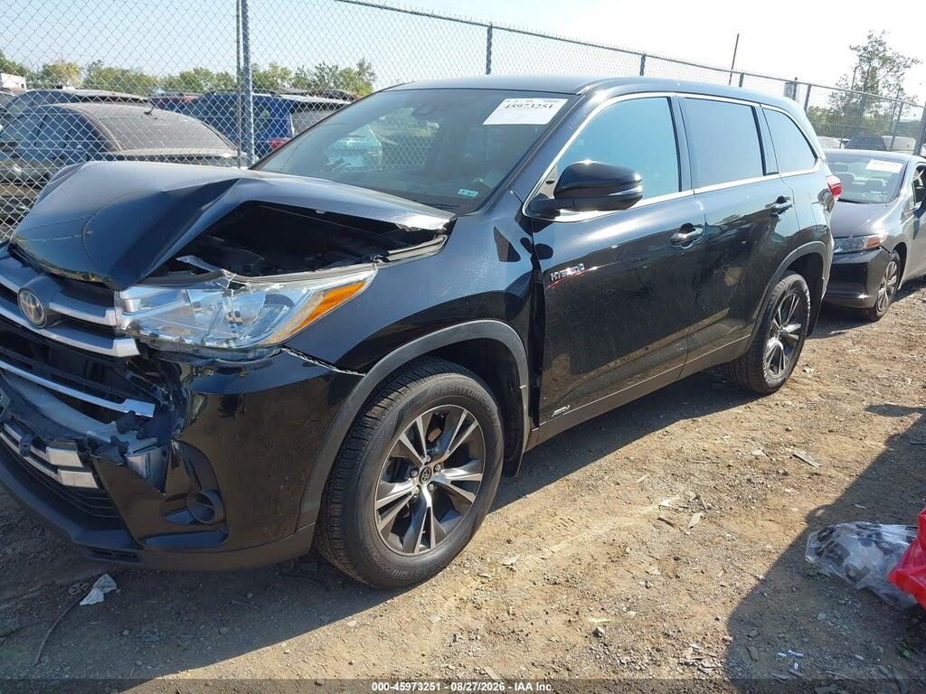 5TDBGRFH5KS068106 2019 TOYOTA HIGHLANDER HYBRID photo no. 2