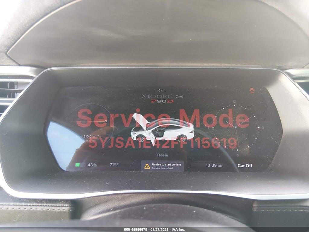 5YJSA1E42FF115619 2015 TESLA MODEL S photo no. 7