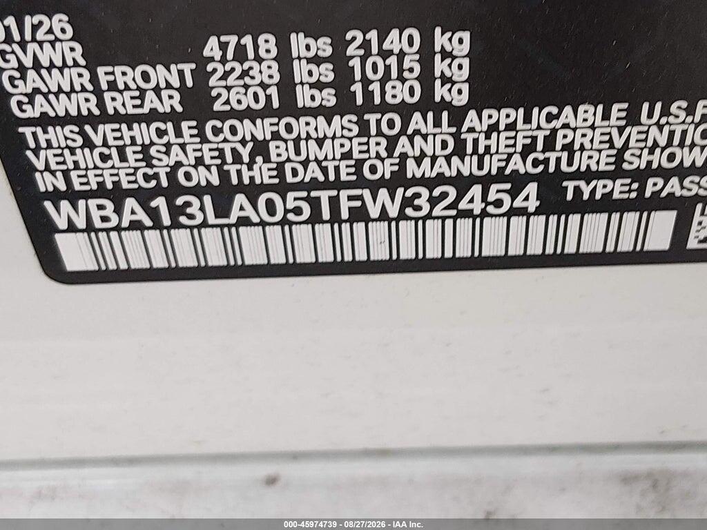 WBA13LA05TFW32454 2026 BMW 330I photo no. 9
