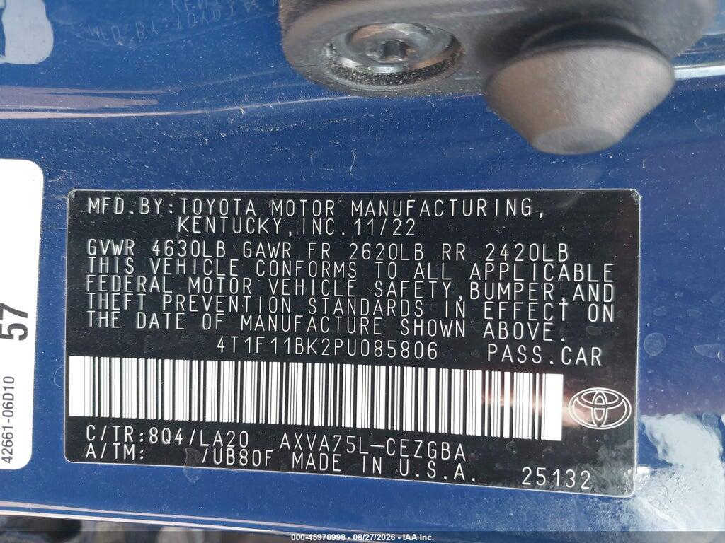 4T1F11BK2PU085806 2023 TOYOTA CAMRY photo no. 9