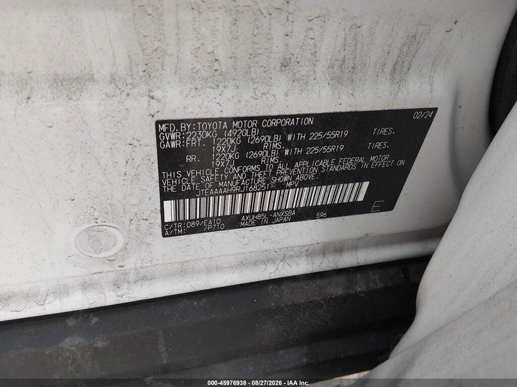 JTEAAAAH9RJ168251 2024 TOYOTA VENZA photo no. 9