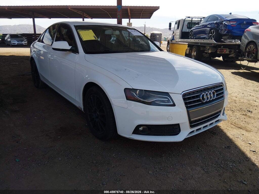 2012 AUDI A4 WAUAFAFL5CA116008